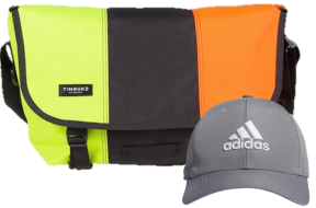 messanger bag and adidas cap