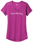 Merch Outfitters - Example Image of Custom Apparel & Customized Polo - ladies tee with custom printing