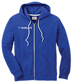 Merch Outfitters - Example Image of Custom Apparel & Customized Polo - zip hoodie with custom printing