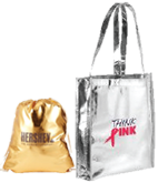 Merch Outfitters - Example of Custom Backpacks & Custom Bags - custom printed metallic bags