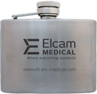 Merch Outfitters - Example of Custom Drinkware & Branded Water Bottles - flask with custom etching