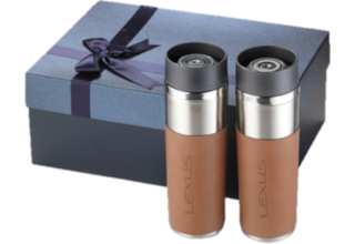 Merch Outfitters - Example of Custom Drinkware & Branded Water Bottles - gift set of tumblers